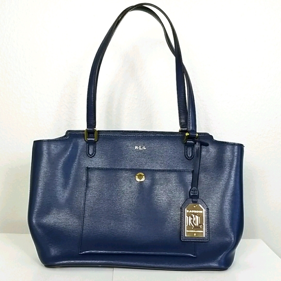 Lauren Ralph Lauren Handbags - Lauren Ralph Lauren Leather Blue Purse